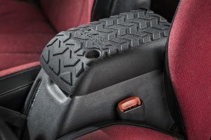 Jeep Wrangler Center Console Cover - Rugged Ridge - Rugged Tread Design - Black - `97-`01